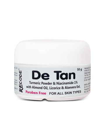 Recode De Tan Removal Cream 50 G - Sun Tan Removal Cream by Recode