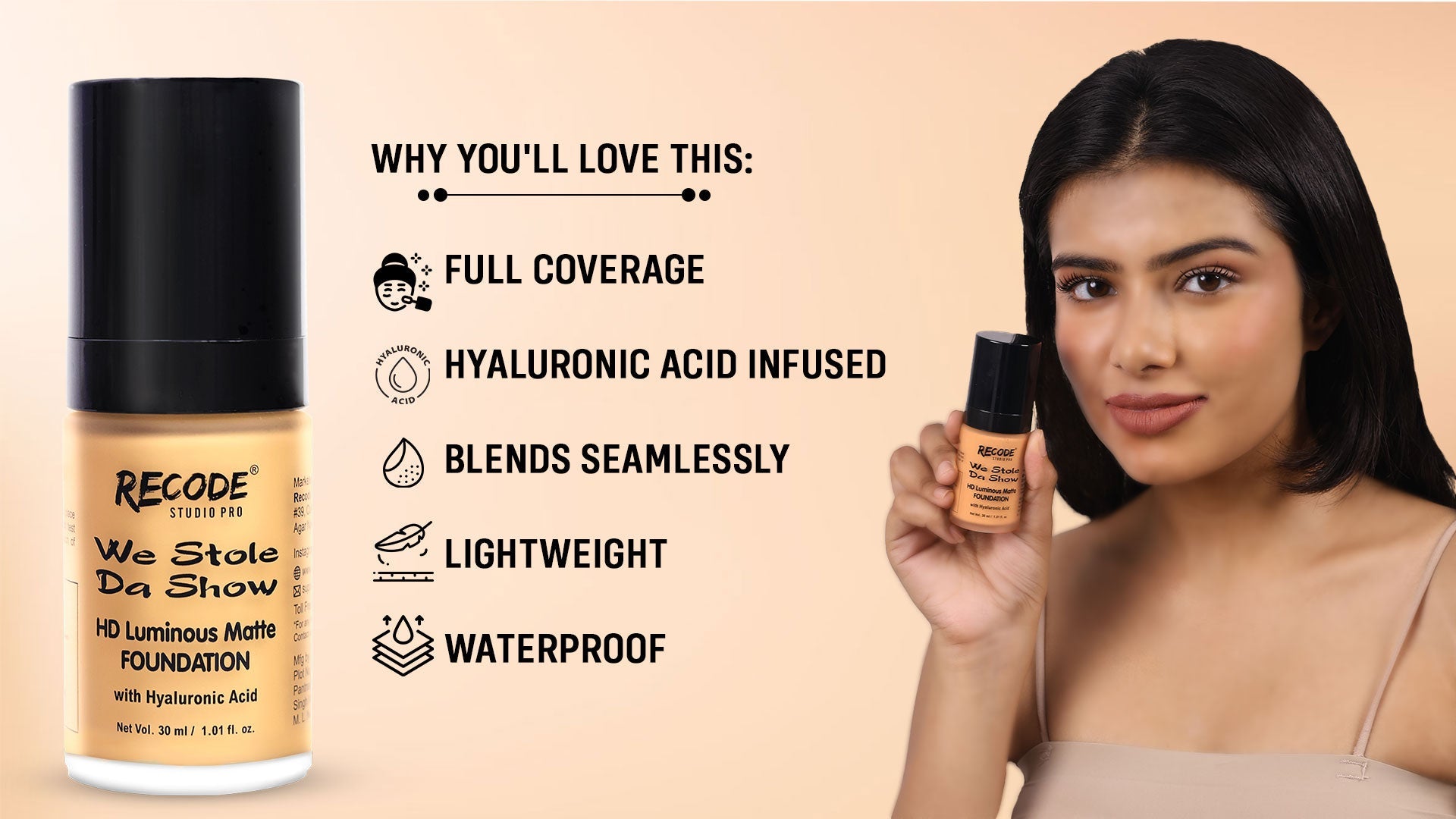 06 HD Luminous Matte Foundation 30 ML 06 Jambudvipa