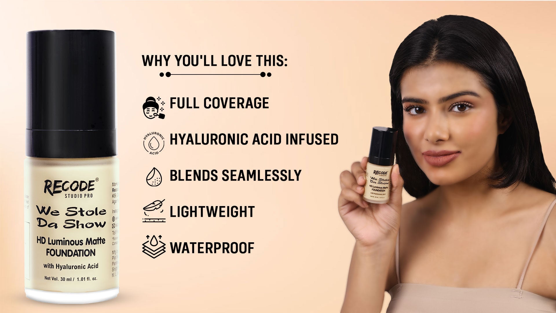 2.01 HD Luminous Matte Foundation 30 ML 2.01 Tianzhu