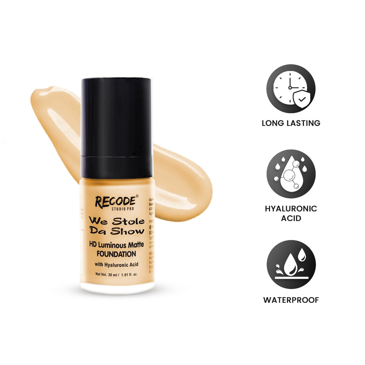 03 HD Luminous Matte Foundation 30 ML 03 Sindhu
