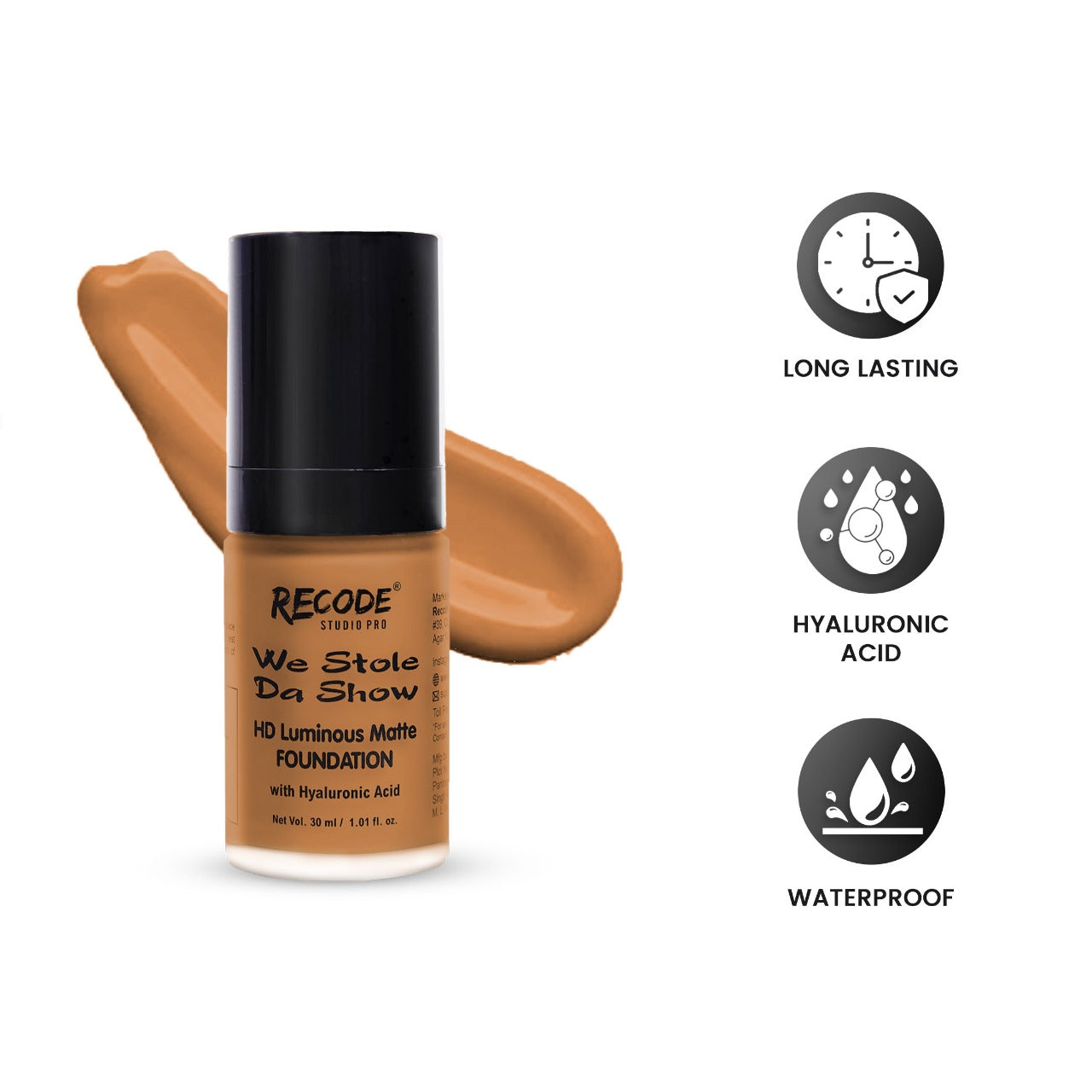 08 HD Luminous Matte Foundation 30ML 08 Hodu