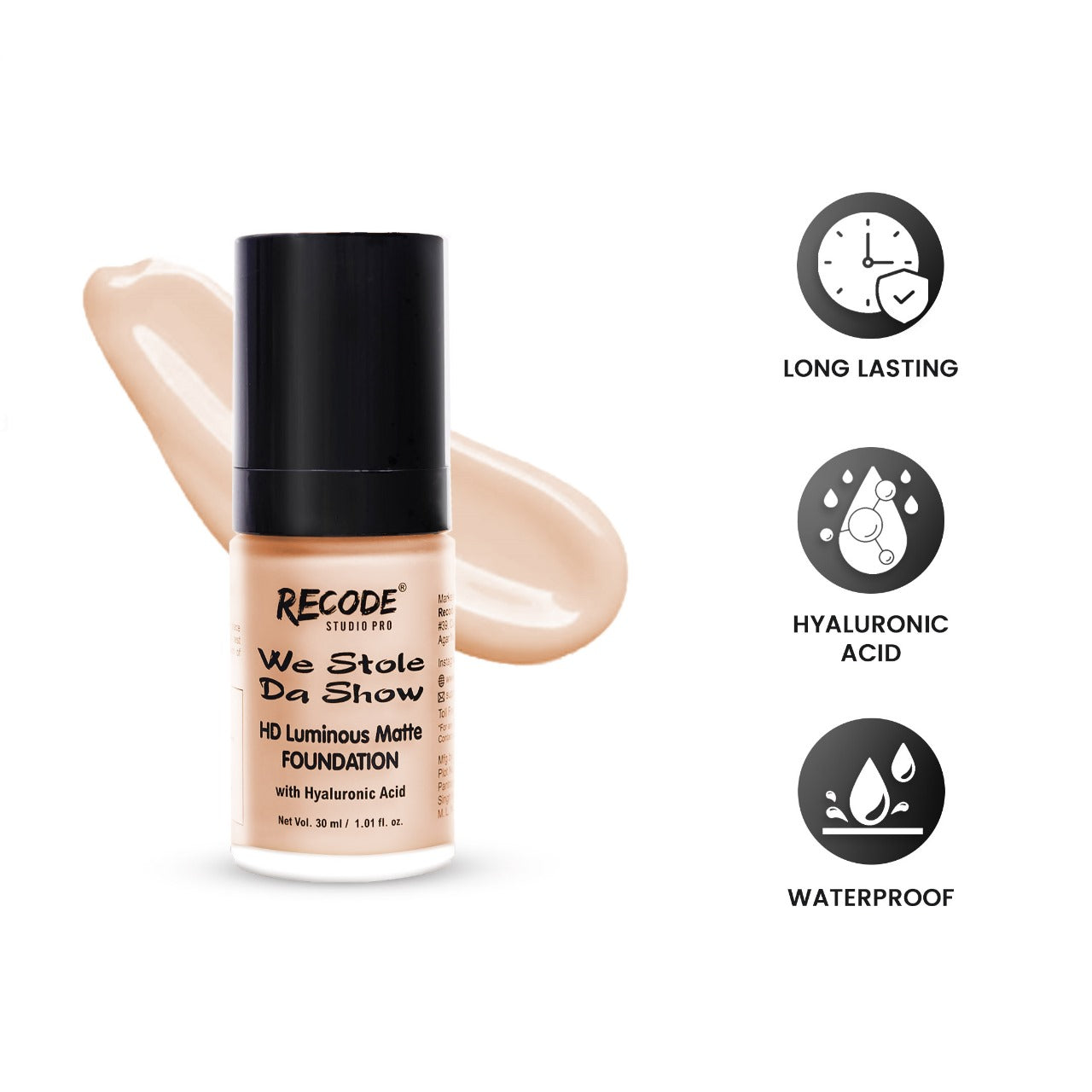 01 HD Luminous Matte Foundation 30 ML 01 India