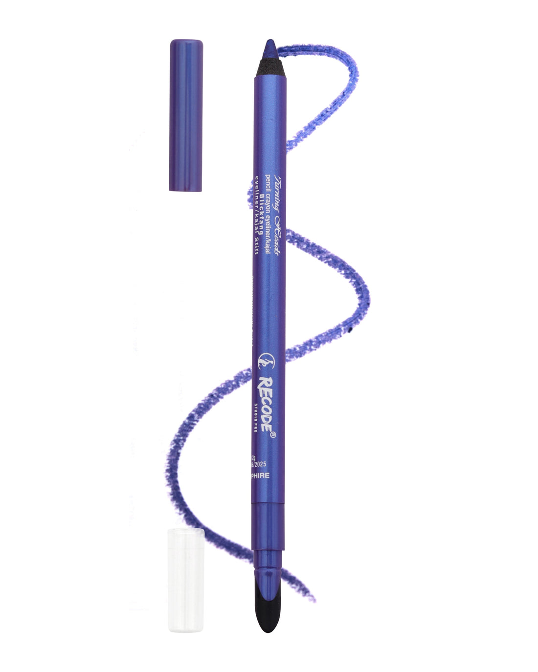 Recode Turning Heads Blue Sapphire Crayon Gel Eyeliner Cum Kajal Pencil 1.20 G
