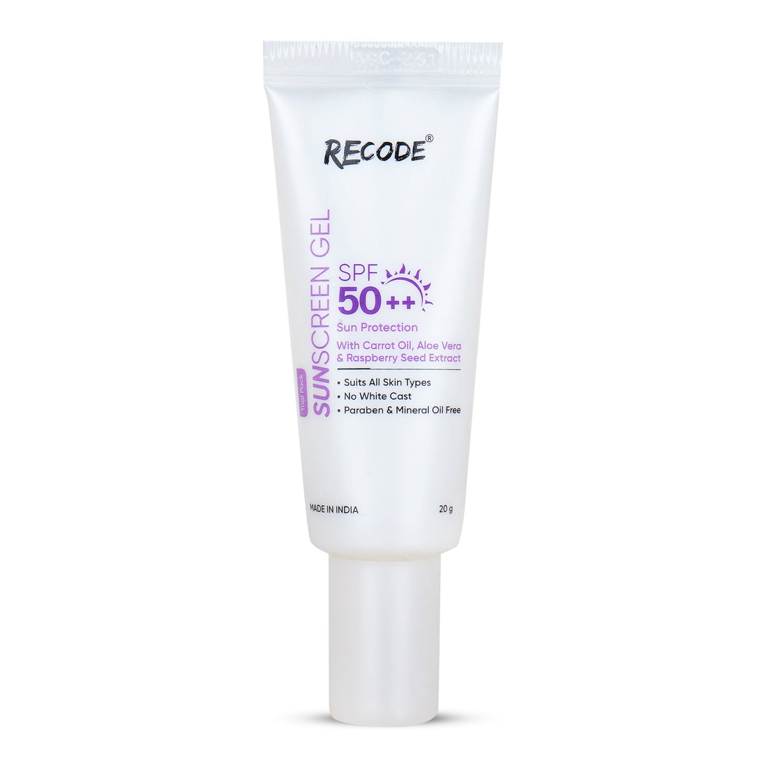 Recode 20 G Spf 50++ Sun screen Protection Gel -Trial Pack