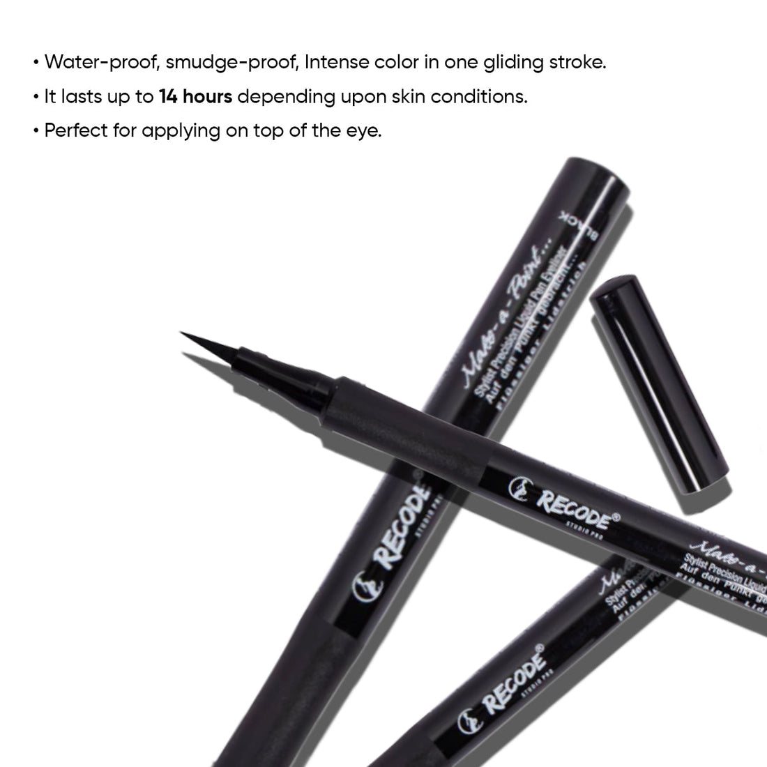 Recode Sketch Pen Eyeliner - Make A Point 1.20 ML Waterproof & Smudge Proof