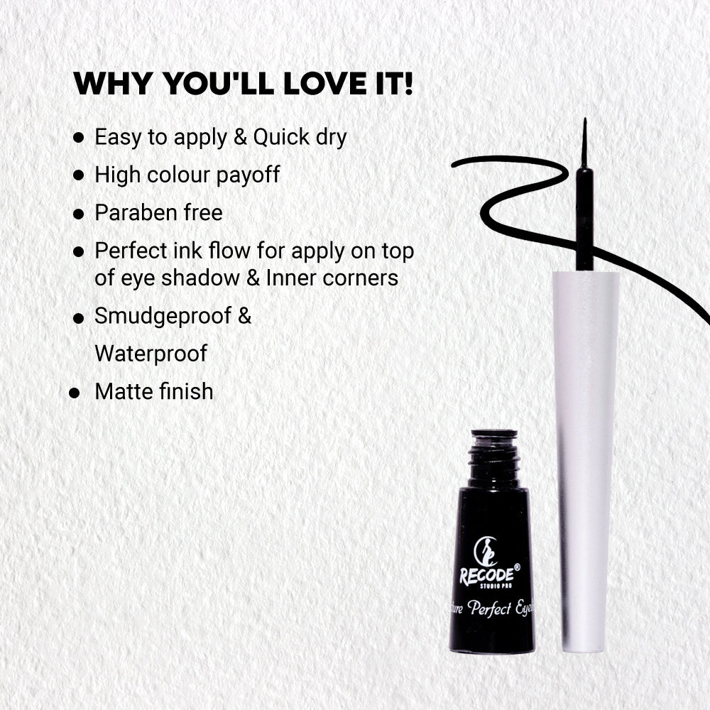 Recode Matte Black  Eyeliner Liquid- 2.5 ML