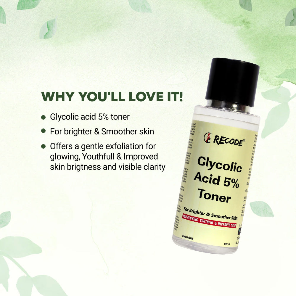 Recode 5% Glycolic Toner -100 ML