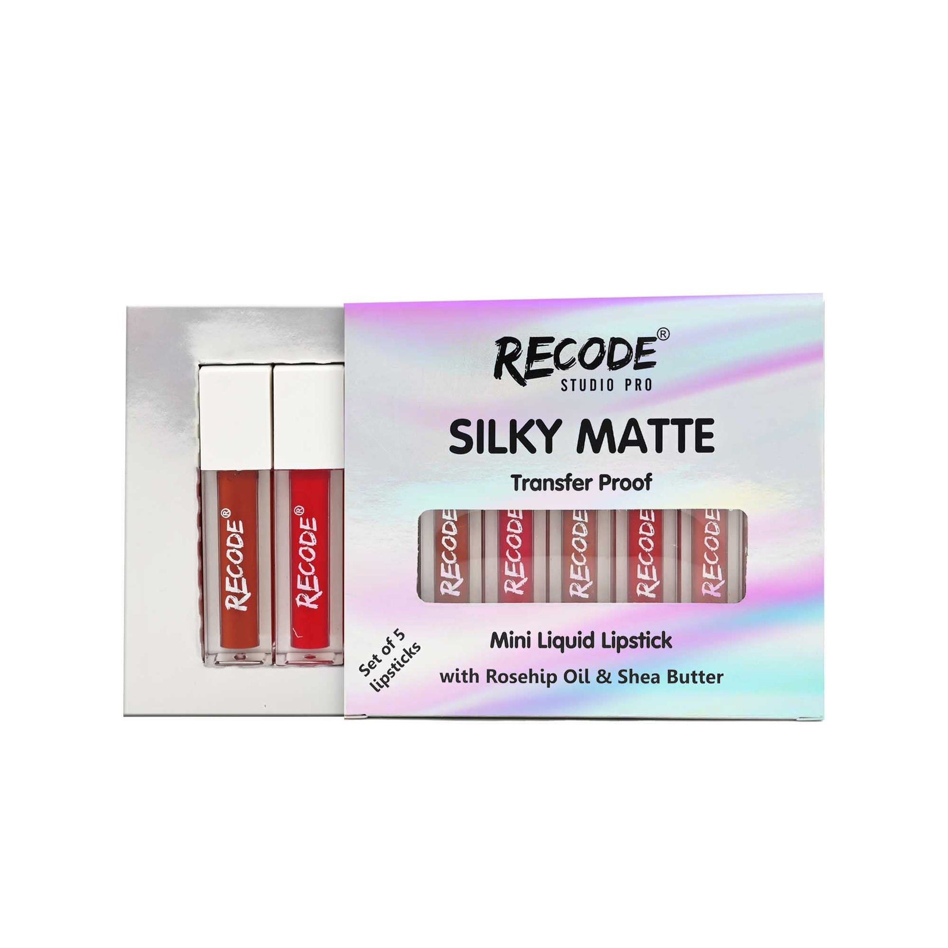 Recode 5 Silky Matte Mini Liquid Lipsticks - 6.25 ML (1.25ML x 5)