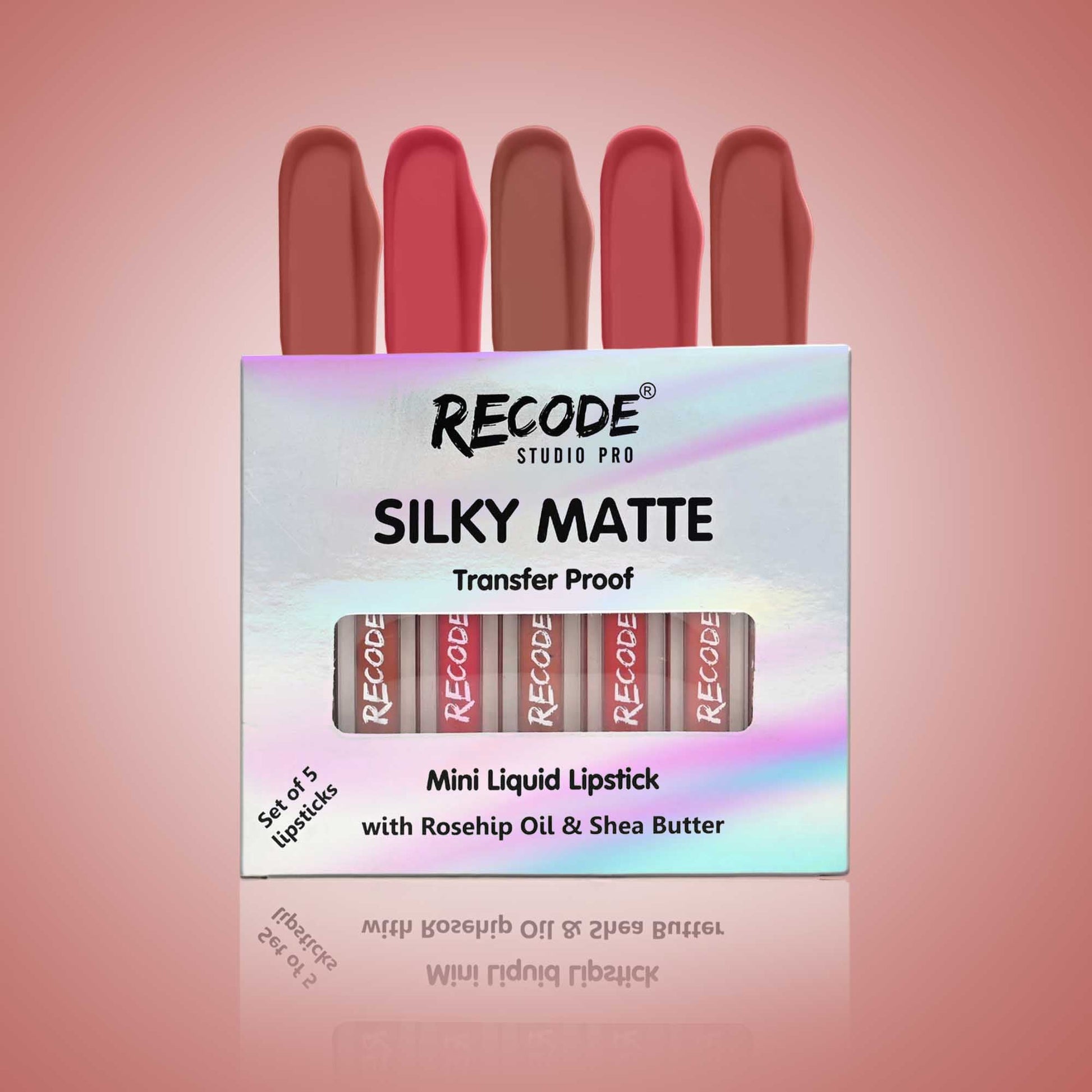 Recode 5 Silky Matte Mini Liquid Lipsticks - 6.25 ML (1.25ML x 5)