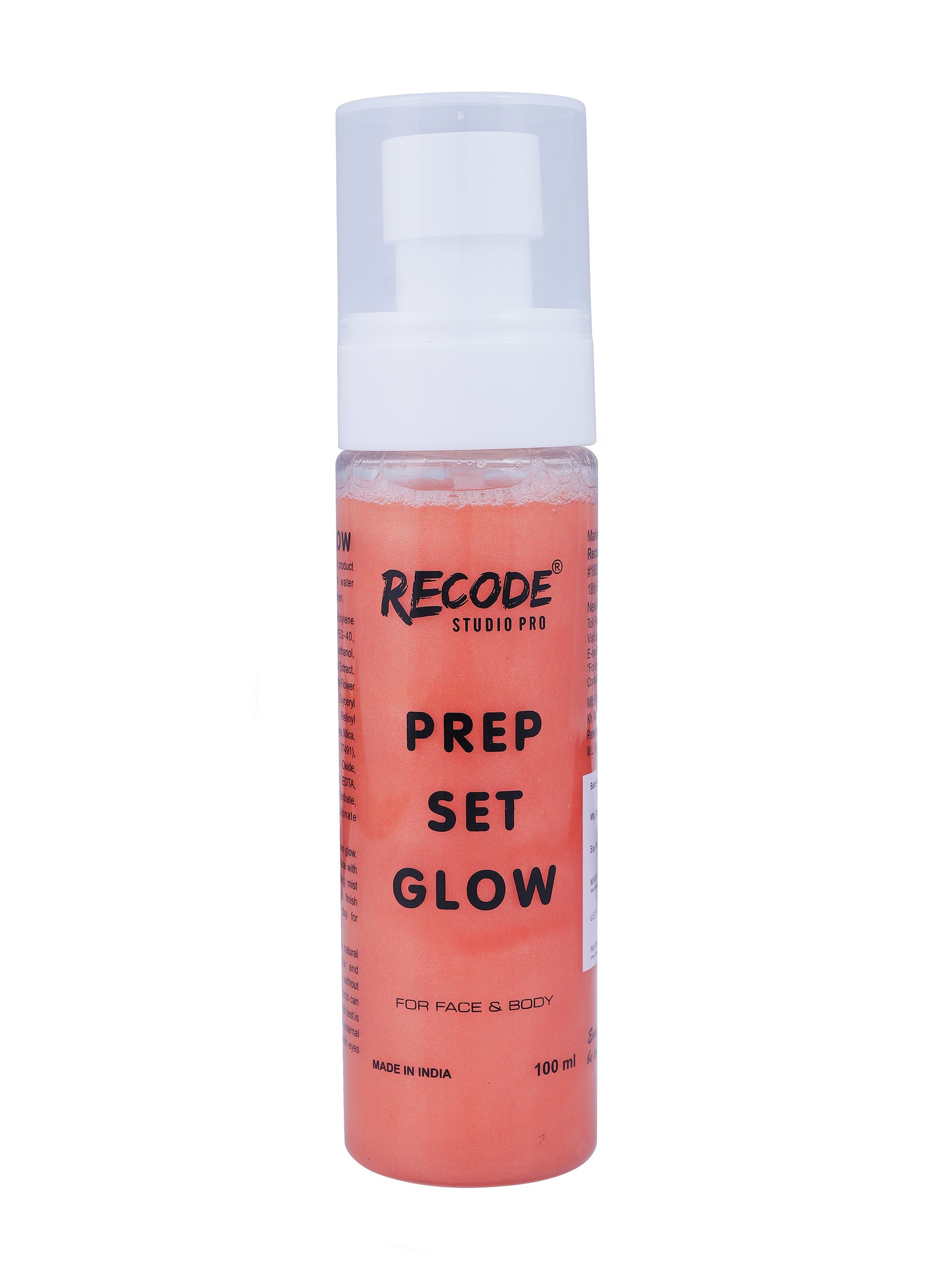 Recode Prep Set Glow-100 ML with Pink Shimmer