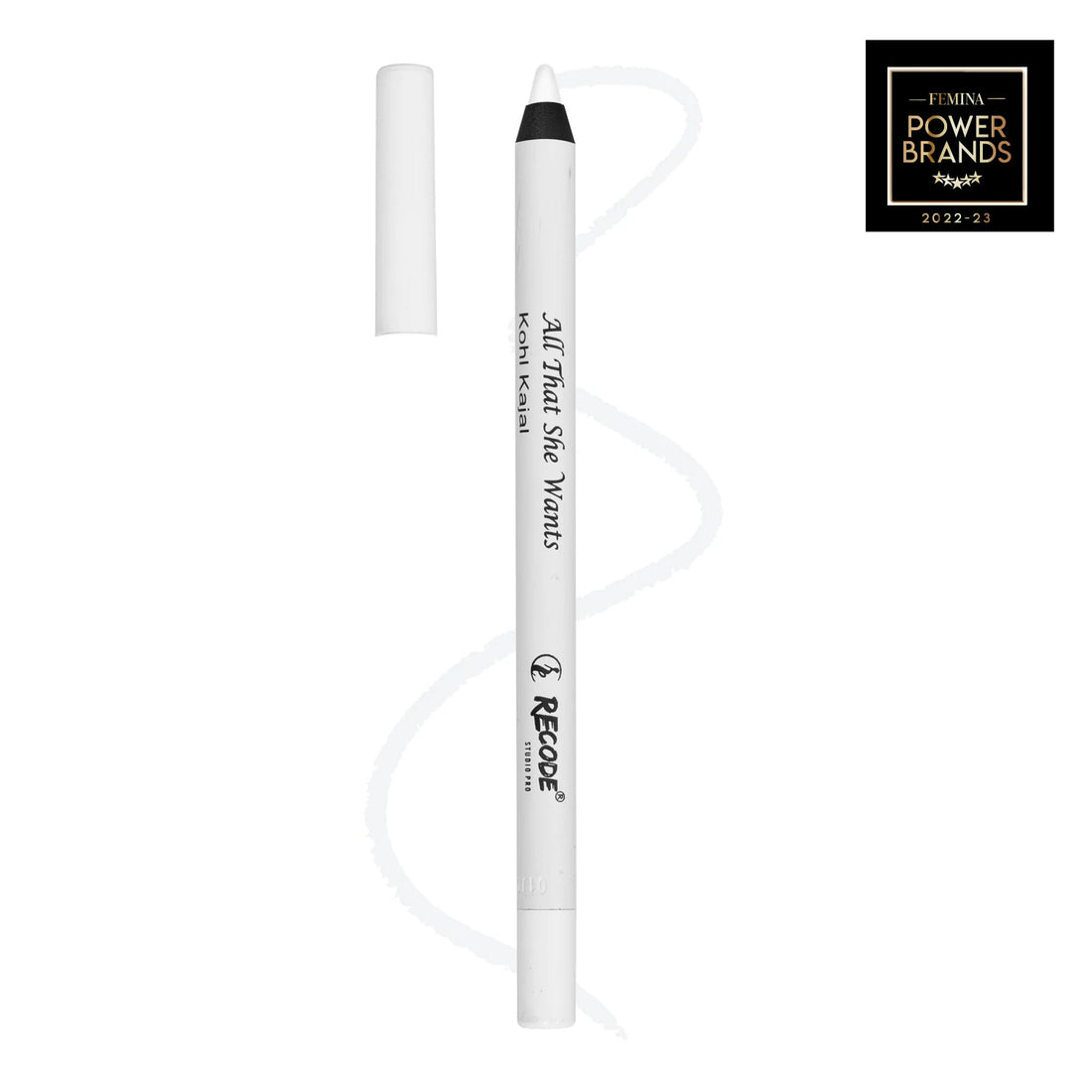 Recode White Kohl Kajal Pencil (Made in Germany) All That She Wants 1.20 G