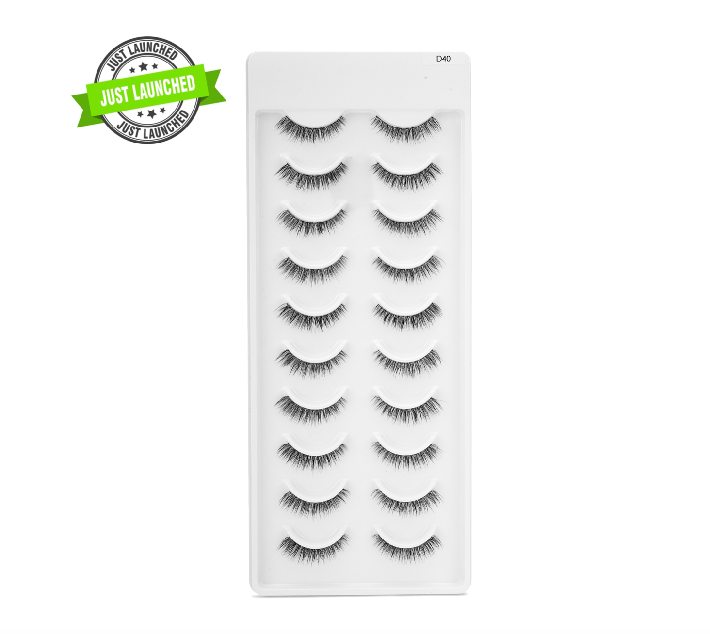 Recode RE08/D40 Featherlight Eyelashes-Transparent Band
