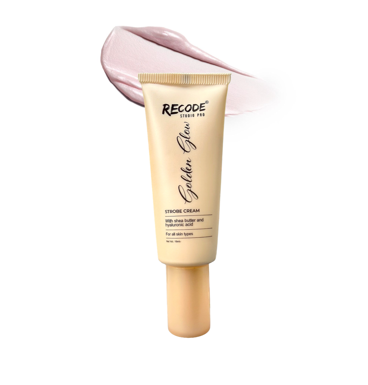 Recode Rose Gold Strobe Cream- 19 ML with Hyaluronic Acid Extract