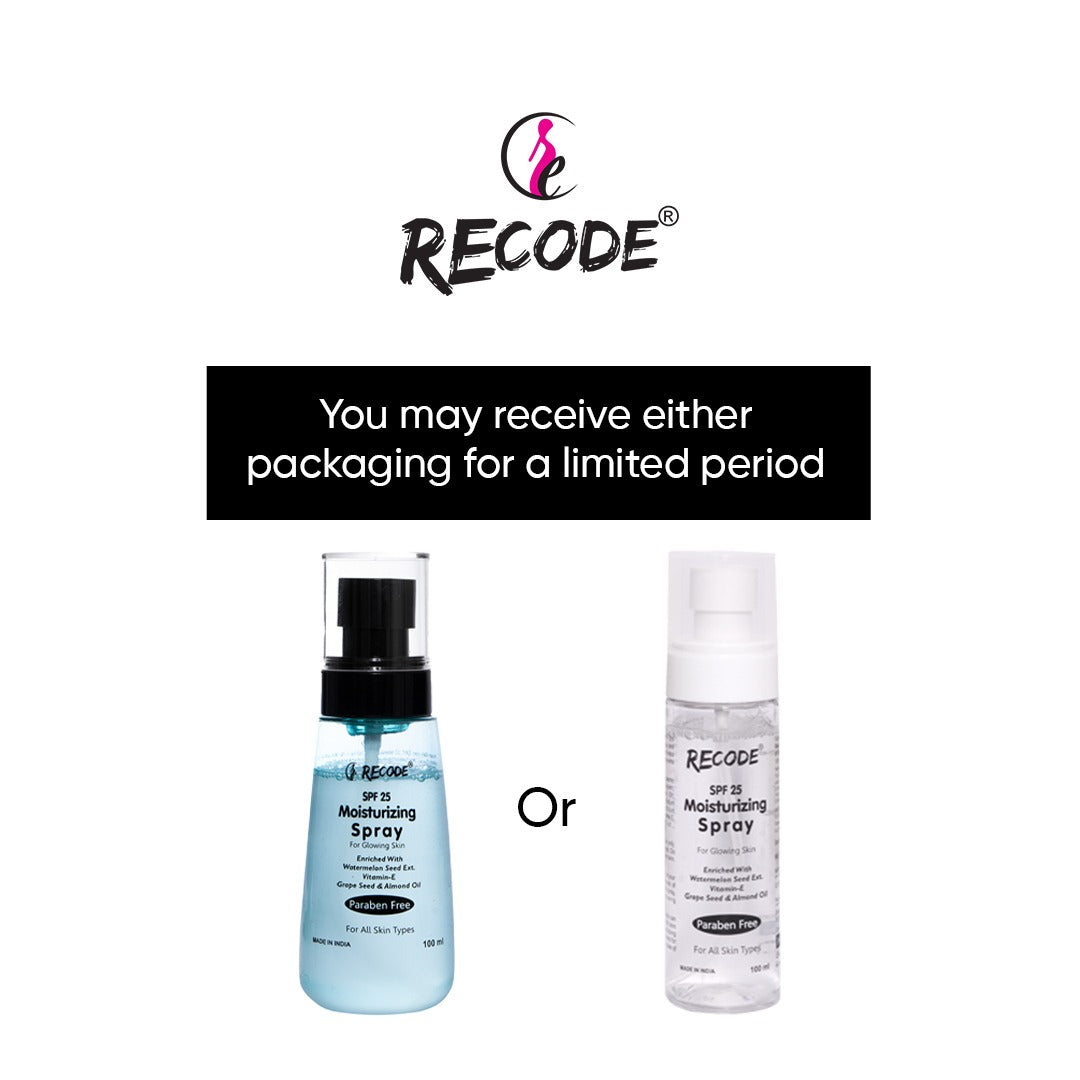 Recode Hydrating Moisturizer for Glowing Skin SPF 25 Lotion Spray (100 ML)